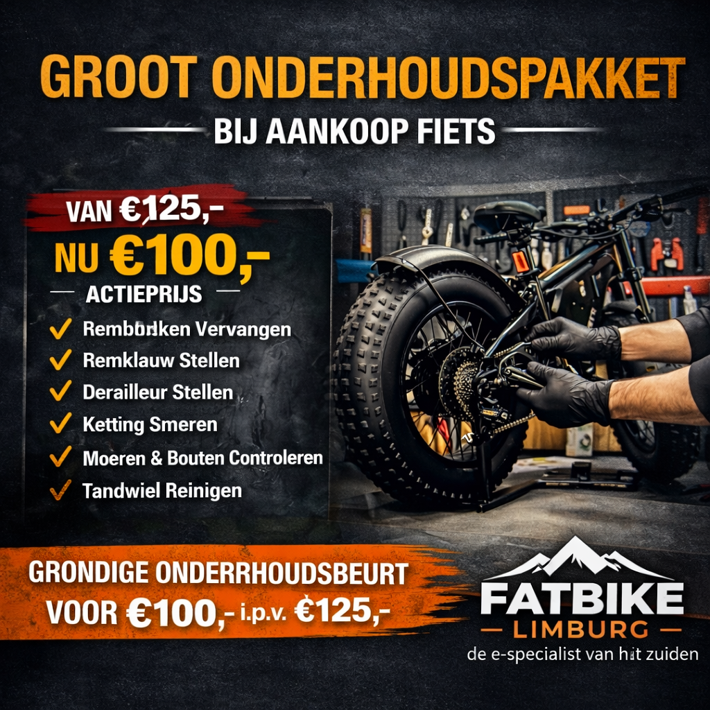 Onderhoudspakket bij Aankoop Fiets – Van €125 voor €100